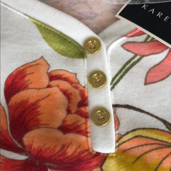 NWT Karen KS Scott TOP M - Picture 7 of 8
